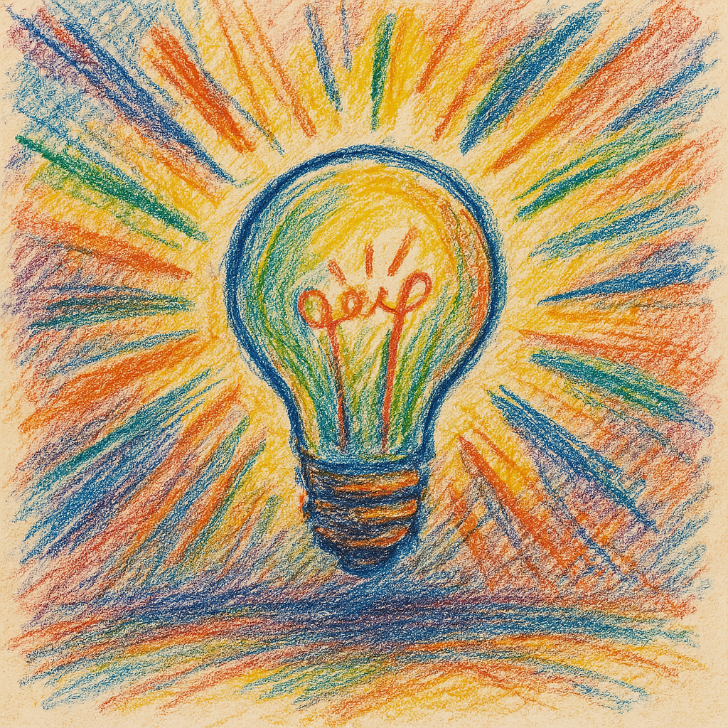 lightbult abstracct art